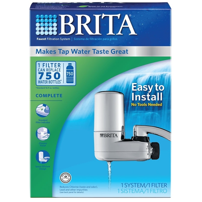 Brita 35618 Water Filter, 6 in L x 2.38 in W x 8.25 in H Dimensions, 100 gal