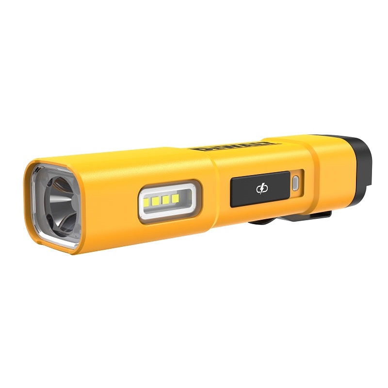 DEWALT DCL183 Flash Light, Rechargeable Battery, LED Lamp, 1000 Lumens, 6.5 hr Run Time