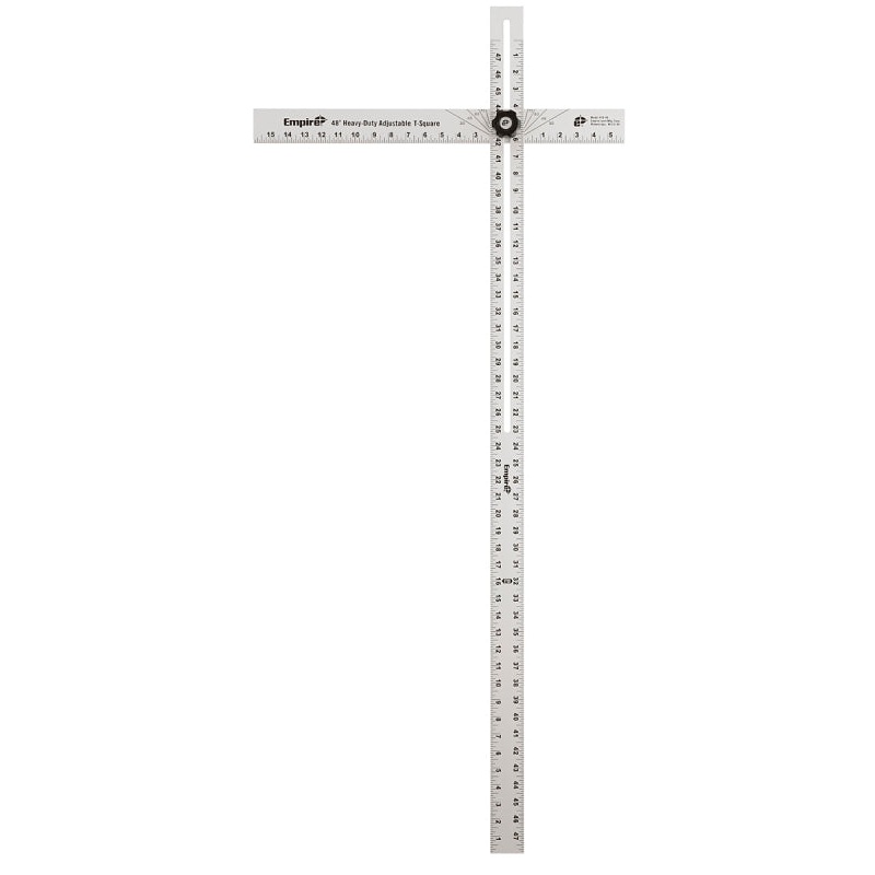 Empire 419-48 Drywall T-Square, 48 in L, 1/4 in Thick, SAE Graduation