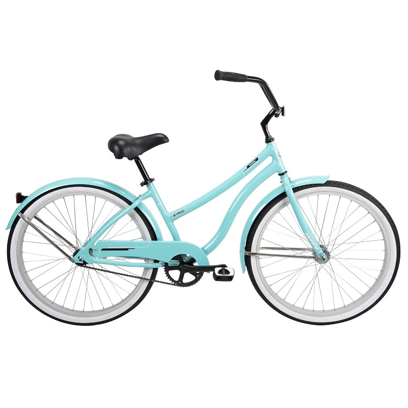 Huffy 66659 Women’s Cruiser Bicycle, Women, Aluminum Frame, Rear Coaster Brake, 26 in Dia Wheel, High Tide