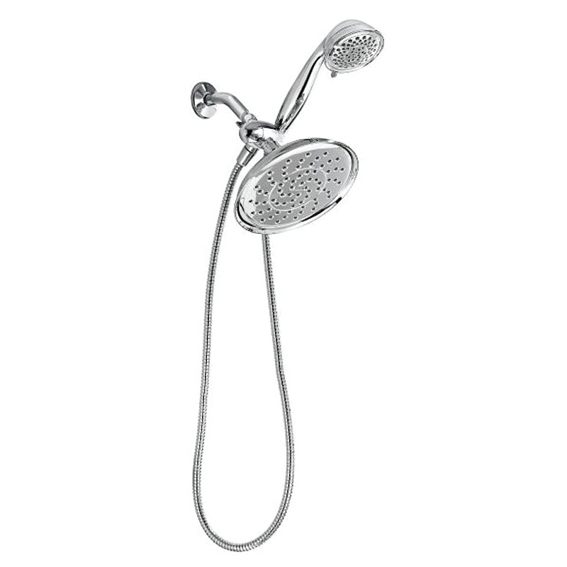 Moen Refresh Series 25510 Standard Spray Head, 1/2 in Connection, 2.5 gpm, 8-Spray Function, Metal, Chrome