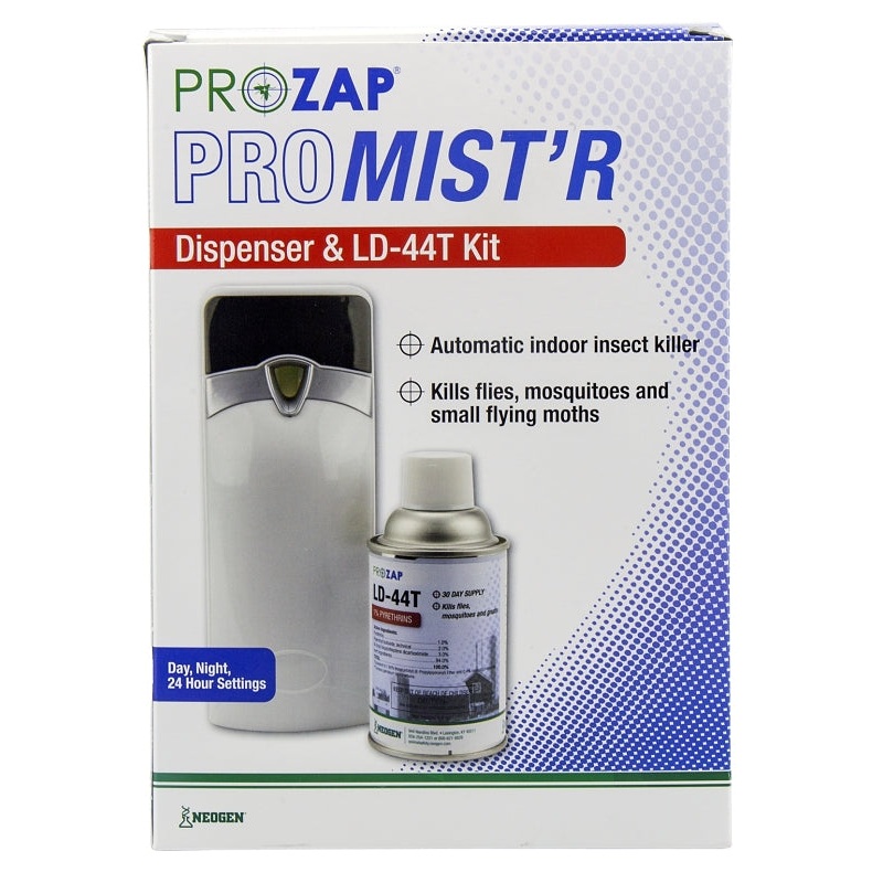 Prozap Pro-Mist’r II CT89500-KIT Metered Dispenser and LD-44T Kit, 30 days Refill, 6000 cu-ft Coverage Area, Pack of 6