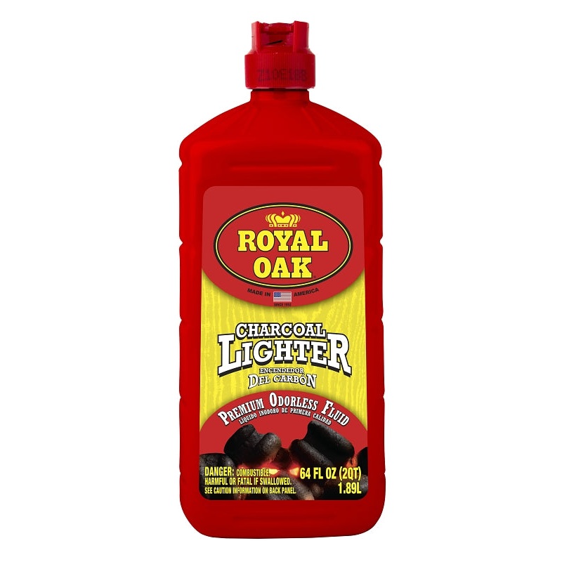Royal Oak 200294068 Charcoal Lighter Fluid, 64 fl-oz, Pack of 6