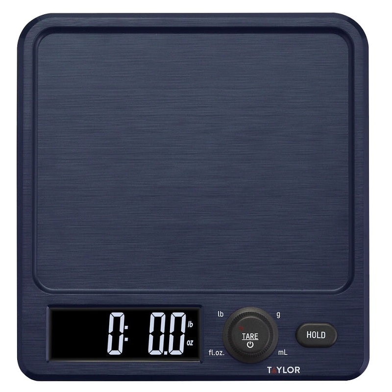 Taylor 5280827 Antimicrobial Kitchen Scale with Rotating Knob, 11 lb, Digital Display, ABS Housing Material