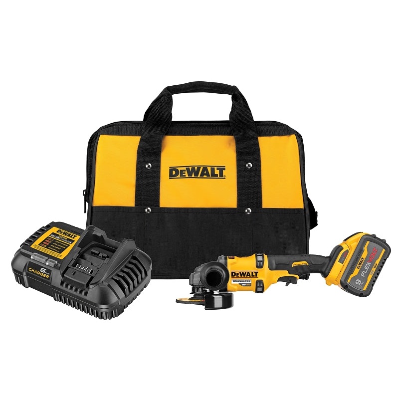DEWALT FLEXVOLT DCG418X1 Series Brushless Grinder with Kickback Brake Kit, Battery Included, 6 in Wheel Diameter