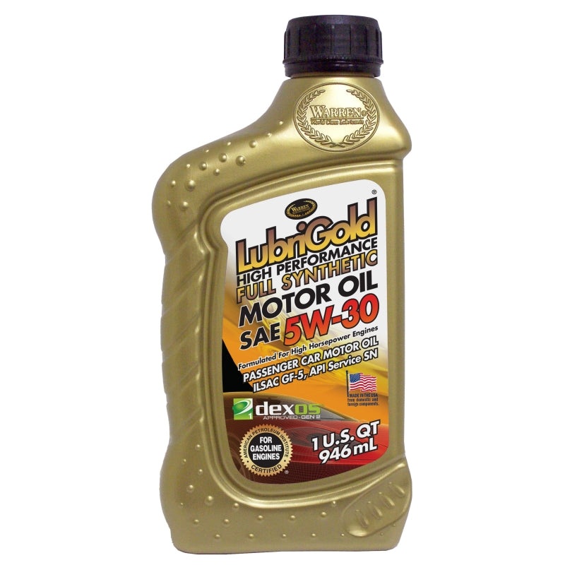 LubriGold 401424 Motor Oil, 5W-30, 1 qt, Pack of 6