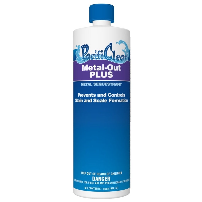PacifiClear F066001012PC Metal Out Plus Chemical, 1 qt Bottle, Liquid