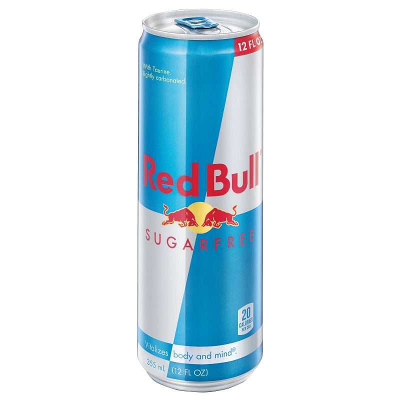 Red Bull 611269716467 Sugar Free Energy Drink, 12 oz Can, Pack of 24