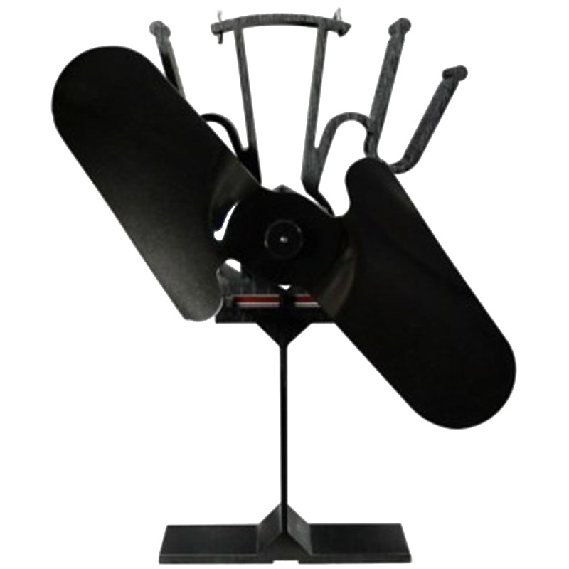 Ashley Hearth Miracle Heat MH2 2-Blade Thermoelectric Fan, Aluminum