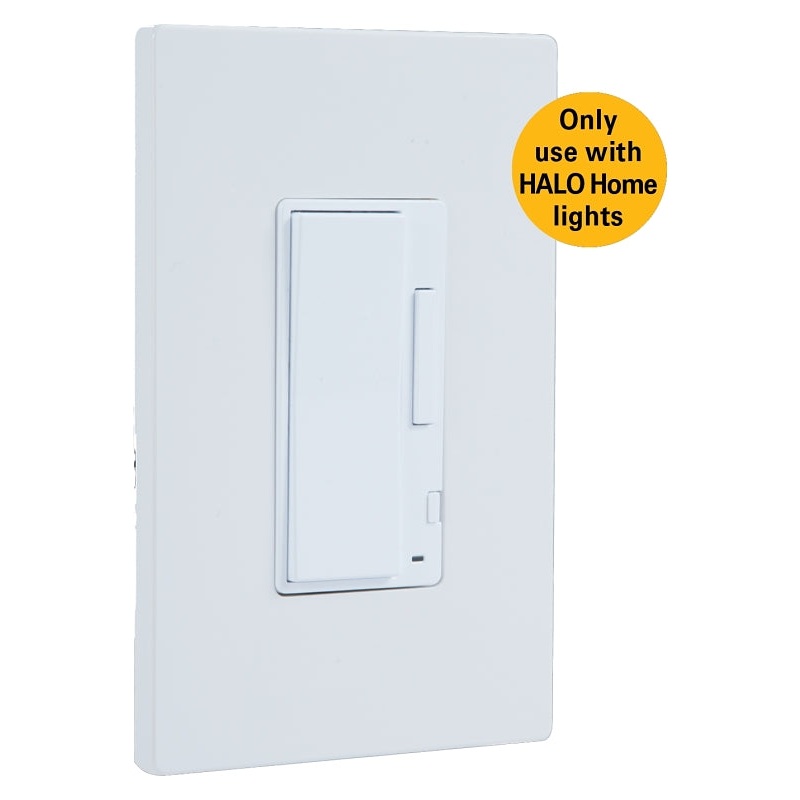 Halo HIWAC1BLE40ABL Accessory Dimmer, 3-Way, 120 V, Bluetooth, Wireless, Black