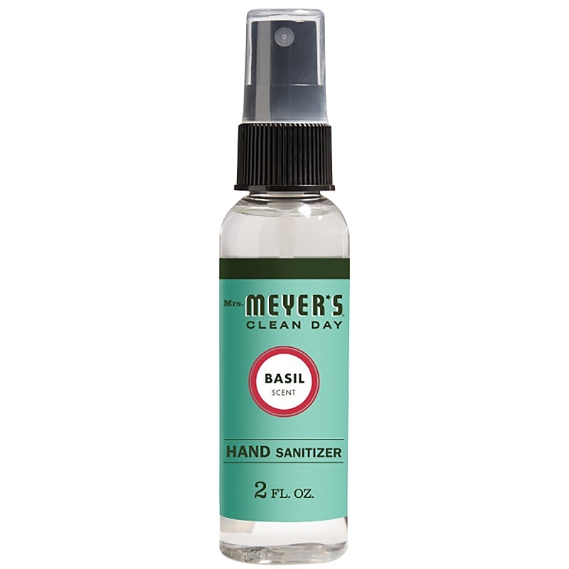 Mrs. Meyer’s 11152 Hand Sanitizer, 9 in L, 4 in W, Basil, 2 fl-oz Bottle