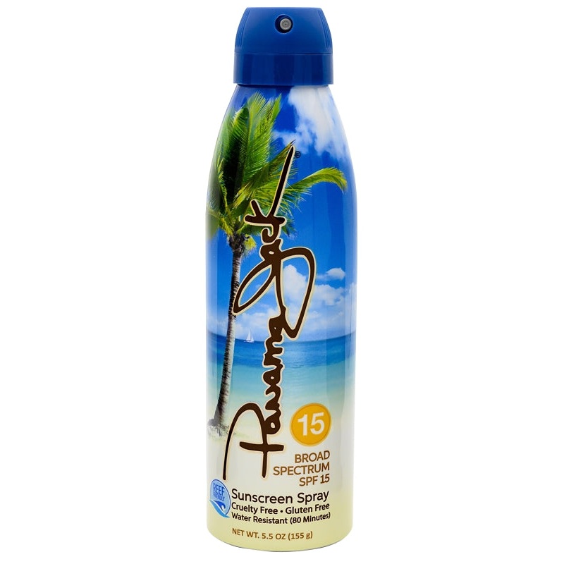 Panama Jack 4115 Series Continuous Spray Sunscreen, 5.5 oz Bottle, 15 SPF, Pack of 12