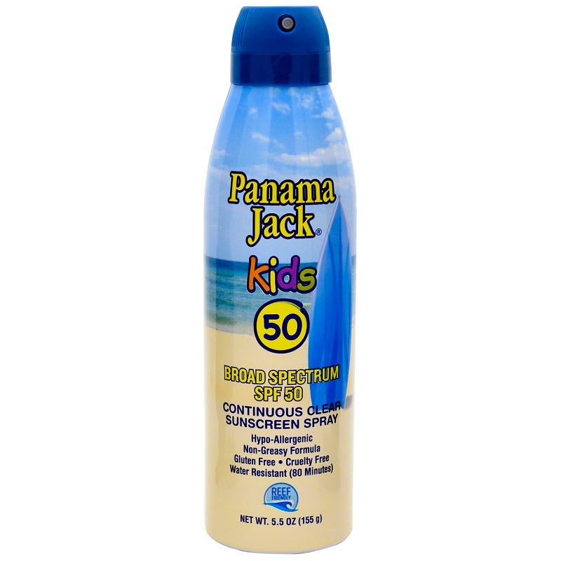 Panama Jack 4350 Continuous Spray Kids Sunscreen, 5.5 oz Bottle, Pack of 12