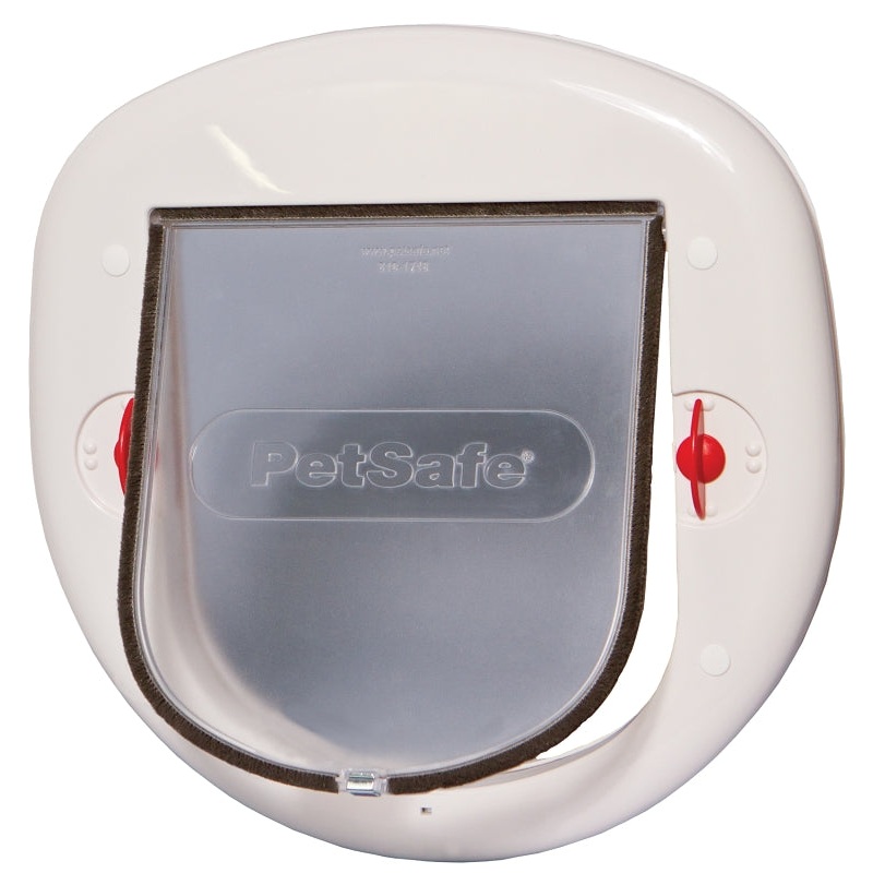 PetSafe PPA00-11326 Series Cat Door, 7-1/8 x 7-15/16 in, Plastic, White