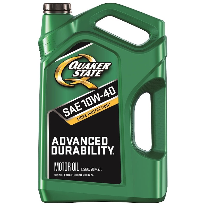 Quaker State Advanced Durability 550044961 Conventional Motor Oil, 10W-40, 5 qt Bottle, Pack of 3