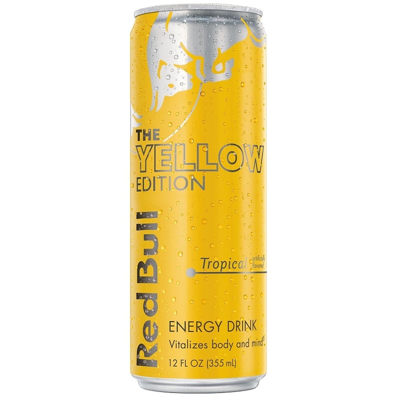 Red Bull 611269113570 Energy Drink, Tropical Punch Flavor, 12 oz Can, Pack of 24