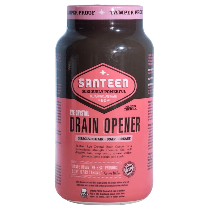 Santeen 800-6 Drain Opener, Crystal, 16 oz, Bottle, Pack of 6