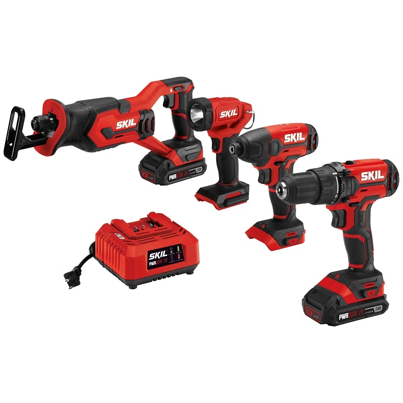 SKIL CB739601 Combination Kit, Battery Included, 20 V, Lithium-Ion Battery