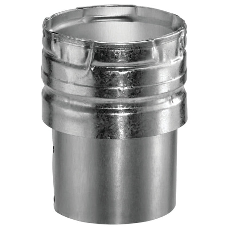 AmeriVent 5EDC Draft Hood Connector, 5 in Dia, 6 in OAL, Snap-Lock, Steel