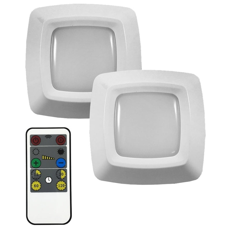 AmerTac LW2205W-N2 Puck Light, 0.74 W, 1-Lamp, LED Lamp, 45 Lumens, 3000 K Color Temp