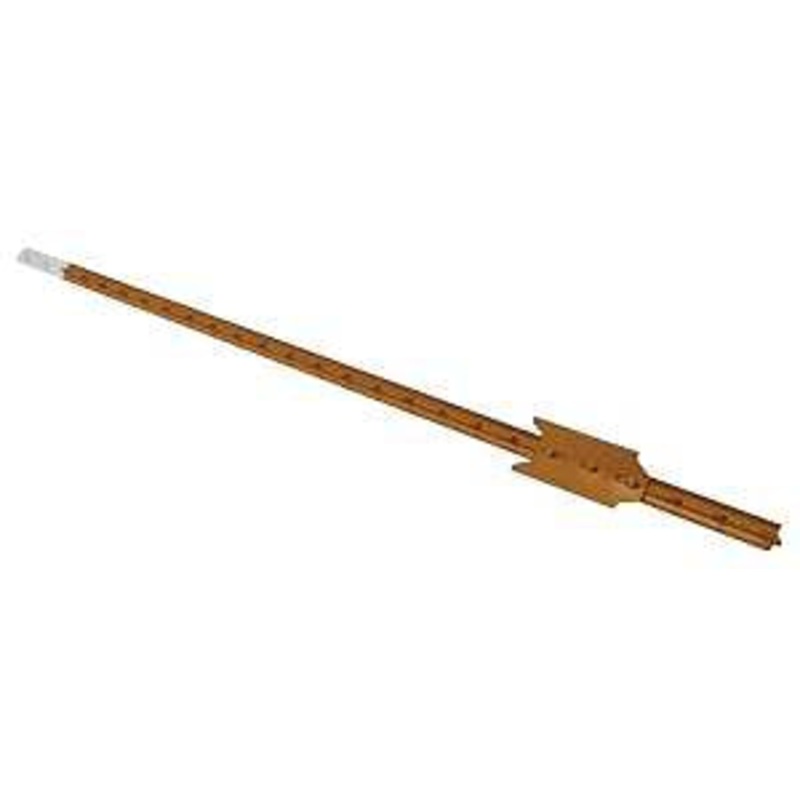 CMC TP125POR060 T-Post, 6 ft H, Steel, Orange/White, Pack of 5