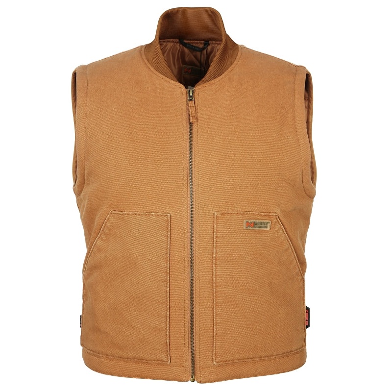 Mobile Warming MJ19M17-3XL Vest, 3XL, Polyester, Khaki, Zip Closure