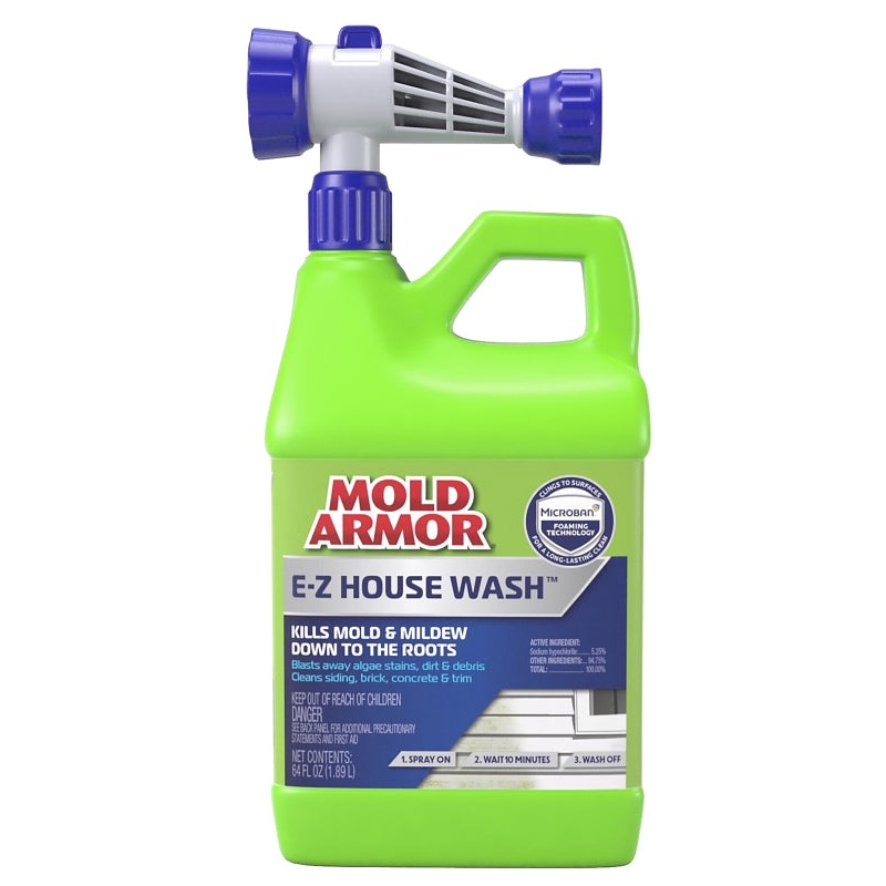 Mold Armor FG51164 House Wash Hose End, Liquid, Yellow, 64 oz, Can