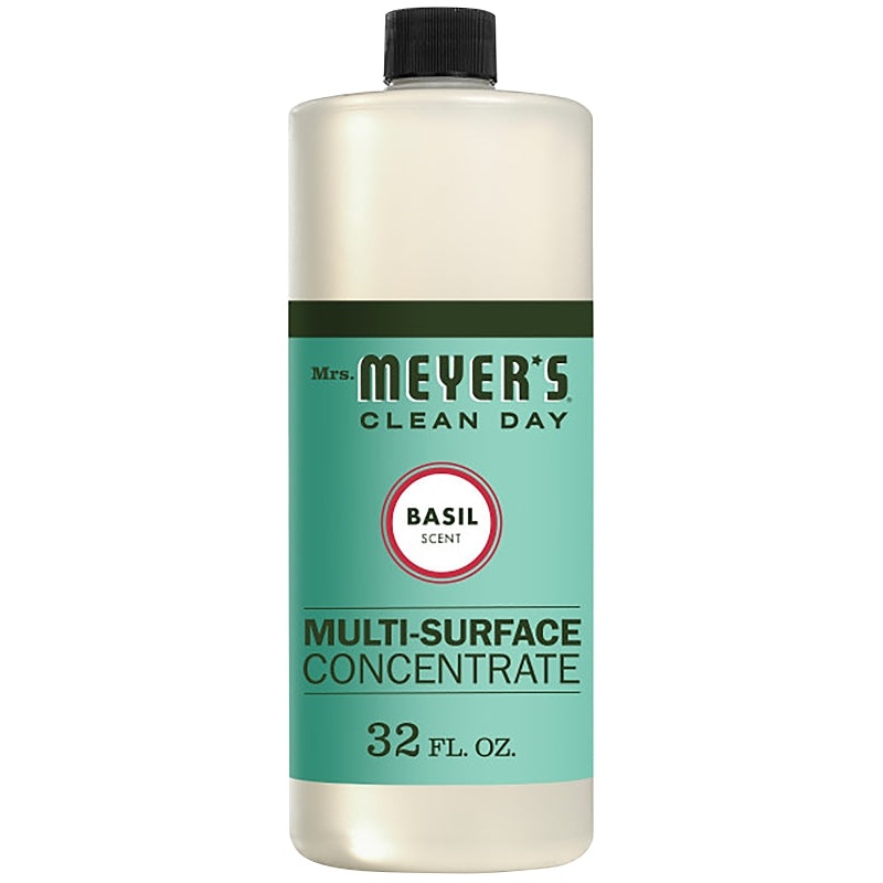 Mrs. Meyer’s Clean Day 14440 Cleaner, 32 oz Bottle, Liquid, Basil
