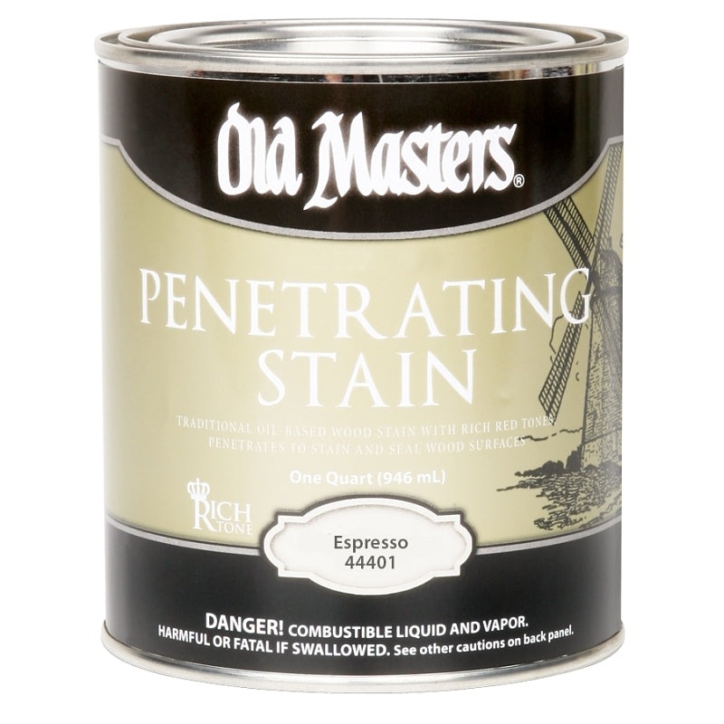 Old Masters 44401 Penetrating Stain, Espresso, Liquid, 1 gal, Pack of 2