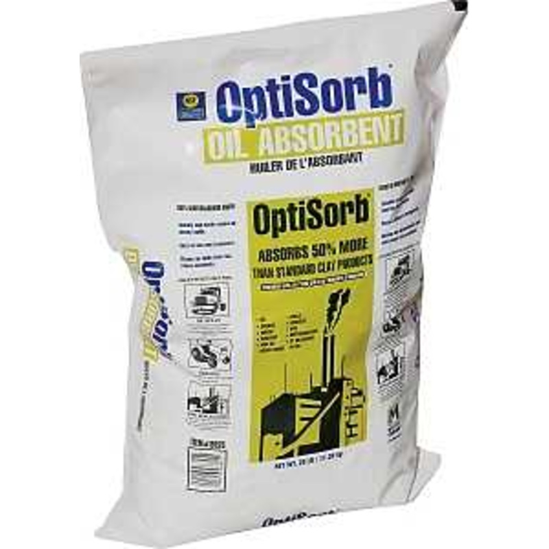 OptiSorb 8925 All-Purpose Granular Absorbent, 25 lb Poly Bag, Solid, Odorless