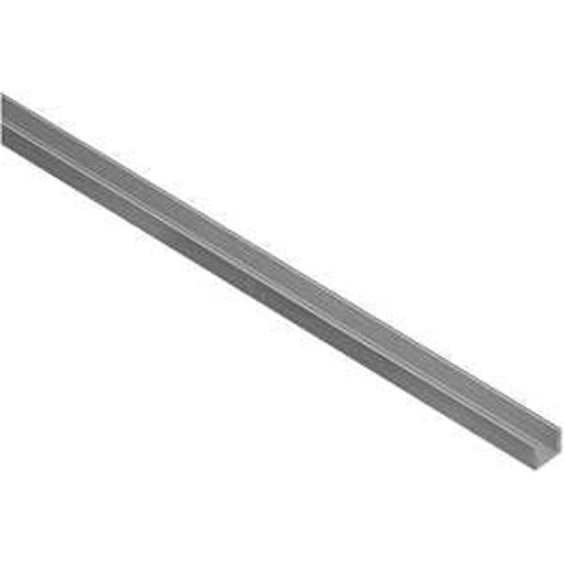 Stanley Hardware 4208BC Series N247-643 U-Channel, 72 in L, 1/16 in Thick, Aluminum