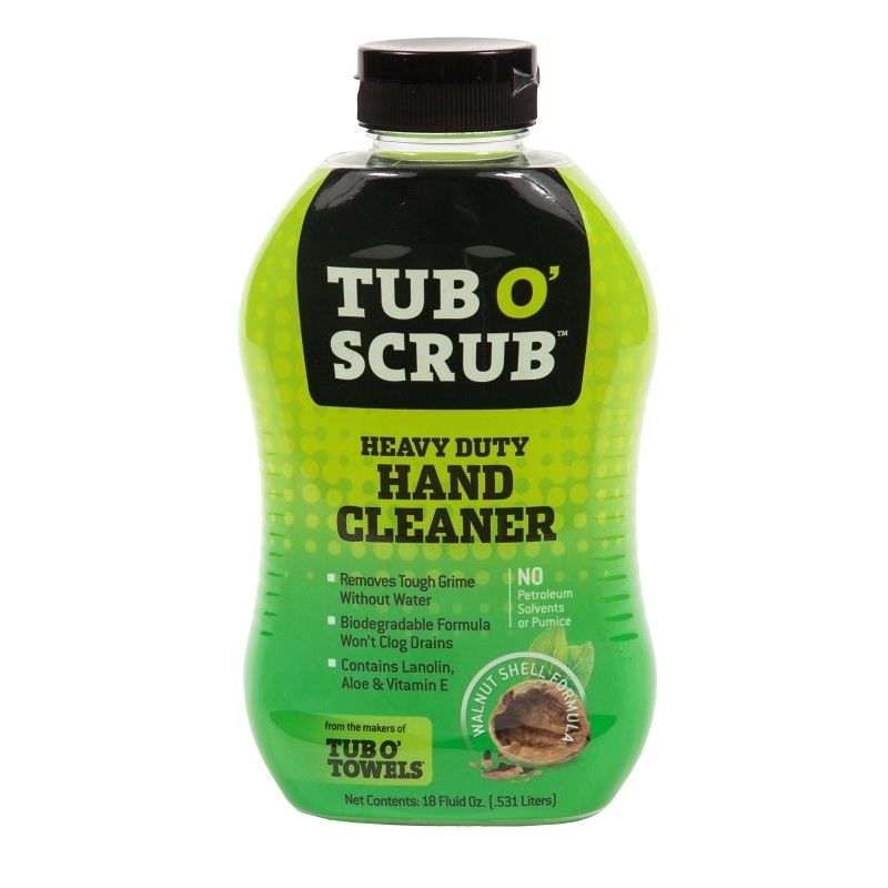 Tub O’Scrub TS18 Heavy-Duty Hand Cleaner, Liquid, Brown, Mild Citrus, 18 oz Bottle