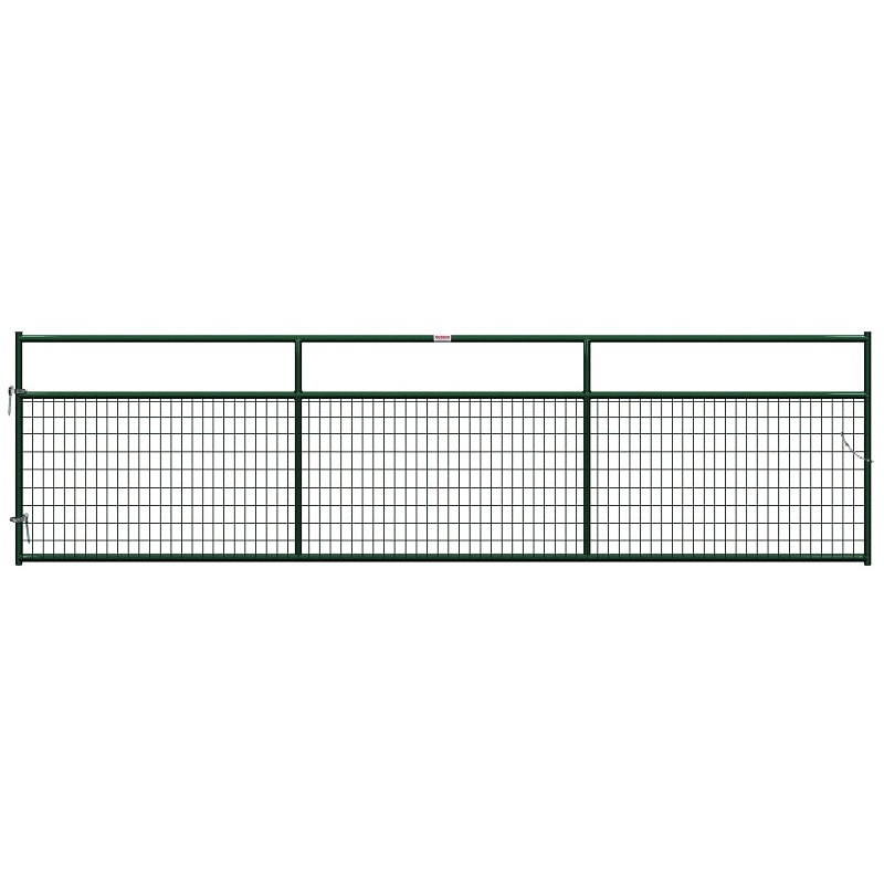 Behlen Country 40132162 Wire-Filled Gate, 192 in W Gate, 50 in H Gate, 6 ga Mesh Wire, 2 x 4 in Mesh, Green