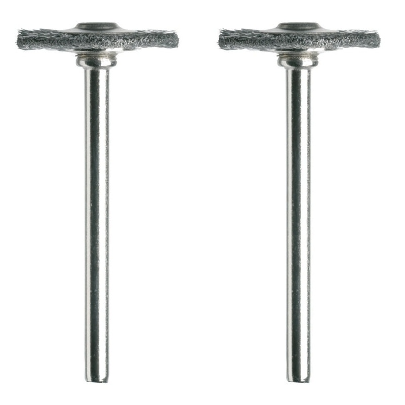 Dremel 428-02 Brush, 3/4 in Dia, 1/8 in Arbor/Shank, Carbon Steel Bristle