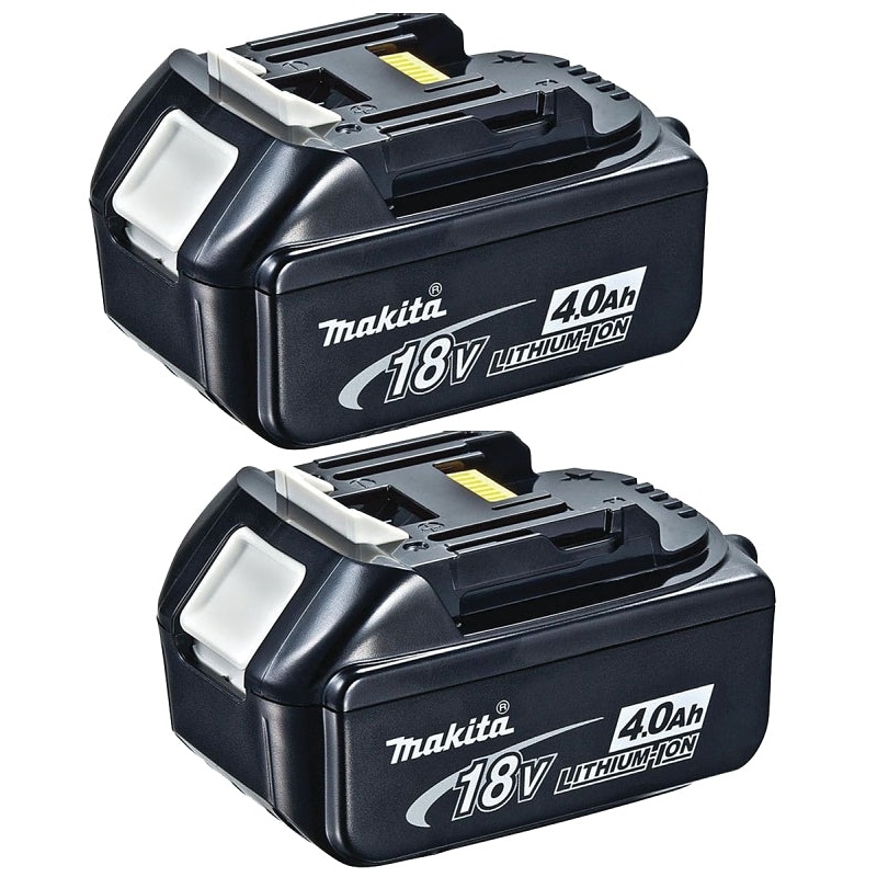 Makita BL1840B-2 Lithium Battery, 18 V Battery, 4 Ah, 40 min Charging