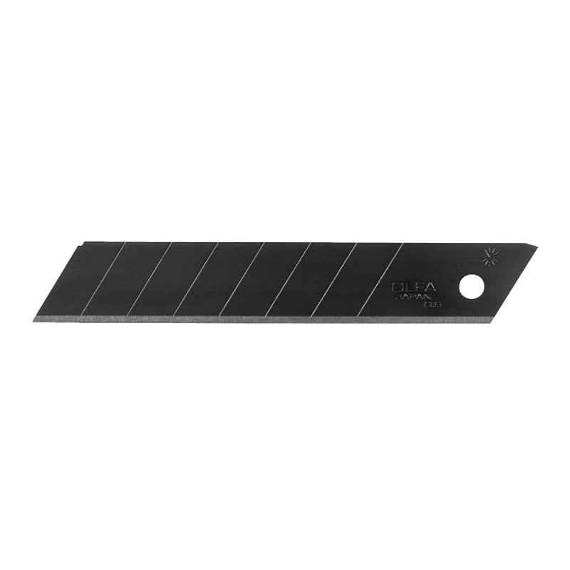 Olfa 9070 Ultra-Sharp Blade, 18 mm, 4-1/2 in L, Carbon Steel, 59 deg Angle, Snap-Off Edge, 8-Point, 10/PK