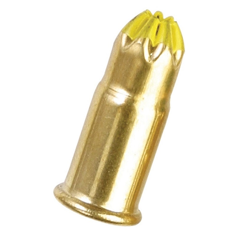 Ramset 42CW Single Shot Powder Load, Power Level: 4, Yellow Code, 0.22 in Dia, 2-1/8 in L, Pack of 12
