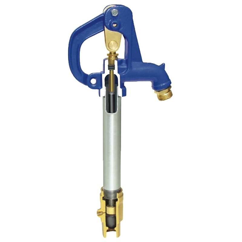 Simmons 900 Series 902 Frost-Proof Yard Hydrant, 53-1/4 in OAL, 3/4 in Inlet, FNPT Inlet, 3/4 in Outlet, MHT Outlet