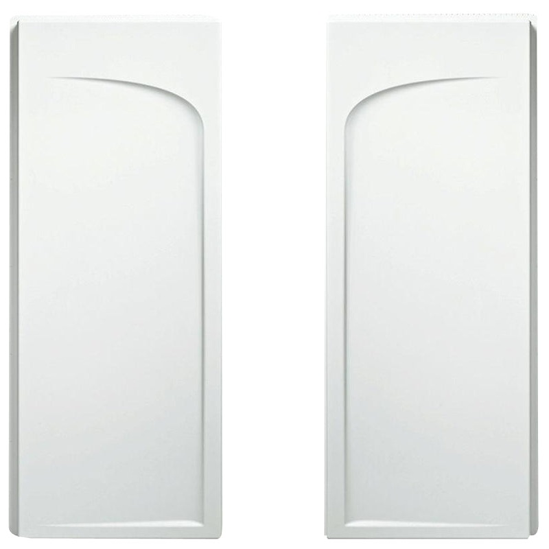 Sterling Ensemble 72175100-0 Shower End Wall Set, 71-1/4 in L, 30 in W, Vikrell, High-Gloss, Alcove Installation, White