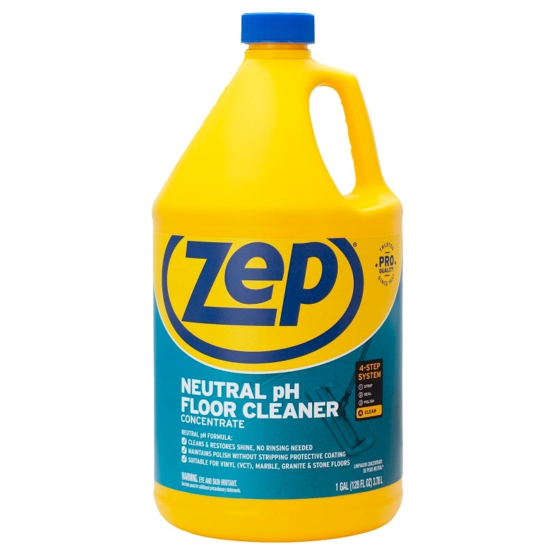 Zep ZUNEUT128 Floor Cleaner, 1 gal Bottle, Liquid, Pleasant, Green