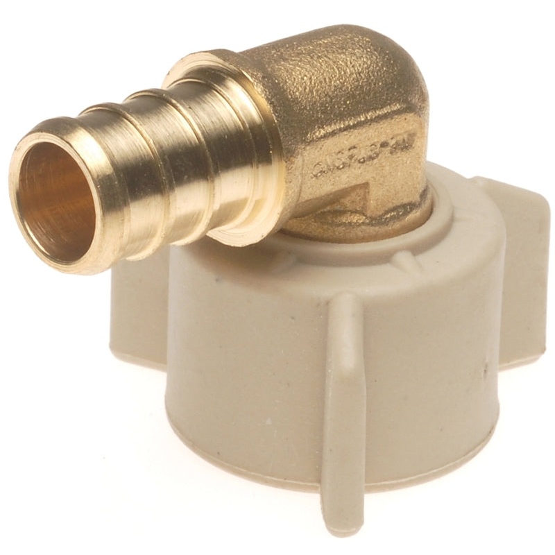 Apollo CPXFAE1212 Swivel Pipe Elbow, 1/2 in, FPT, 90 deg Angle, Brass