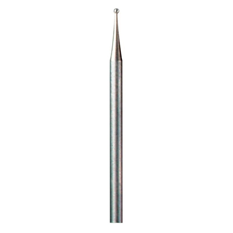 Dremel 105 Series Engraving Cutter, Ball Nose Point, 1/32 in Dia, 1-1/2 in L, 1/8 in Dia Shank, Tungsten