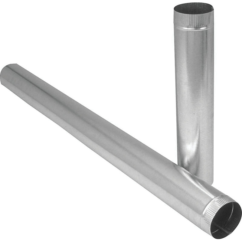 Imperial GV0412 Round Pipe, 8 in Dia, 60 in L, 28 ga Gauge, Steel, Pack of 5