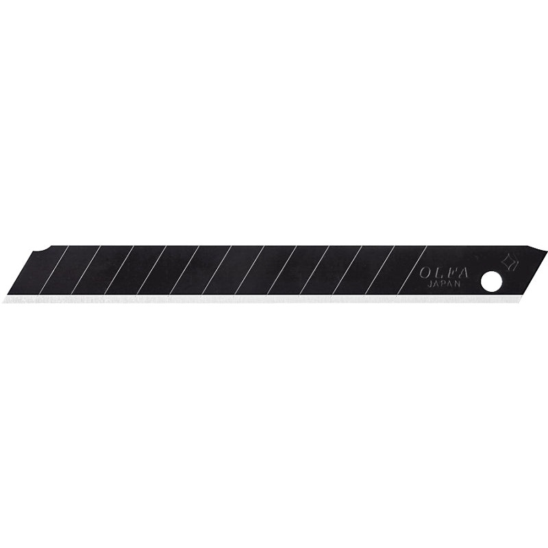 OLFA 9148 Knife Blade, 9 mm, Carbon Steel, 13-Point
