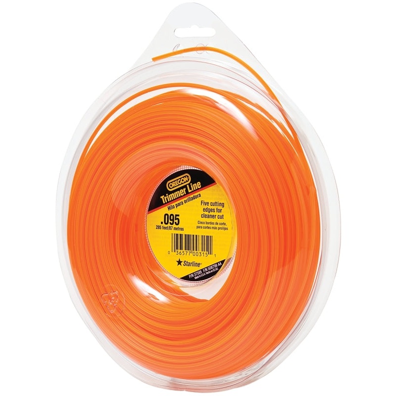 Oregon 37595 Trimmer Line, 0.095 in Dia, 285 ft L, Co-Polymer