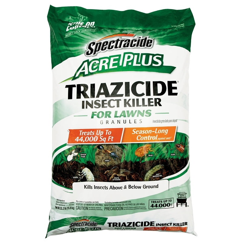 Spectracide Triazicide 96202 Insect Killer, Solid, 35.2 lb Bag