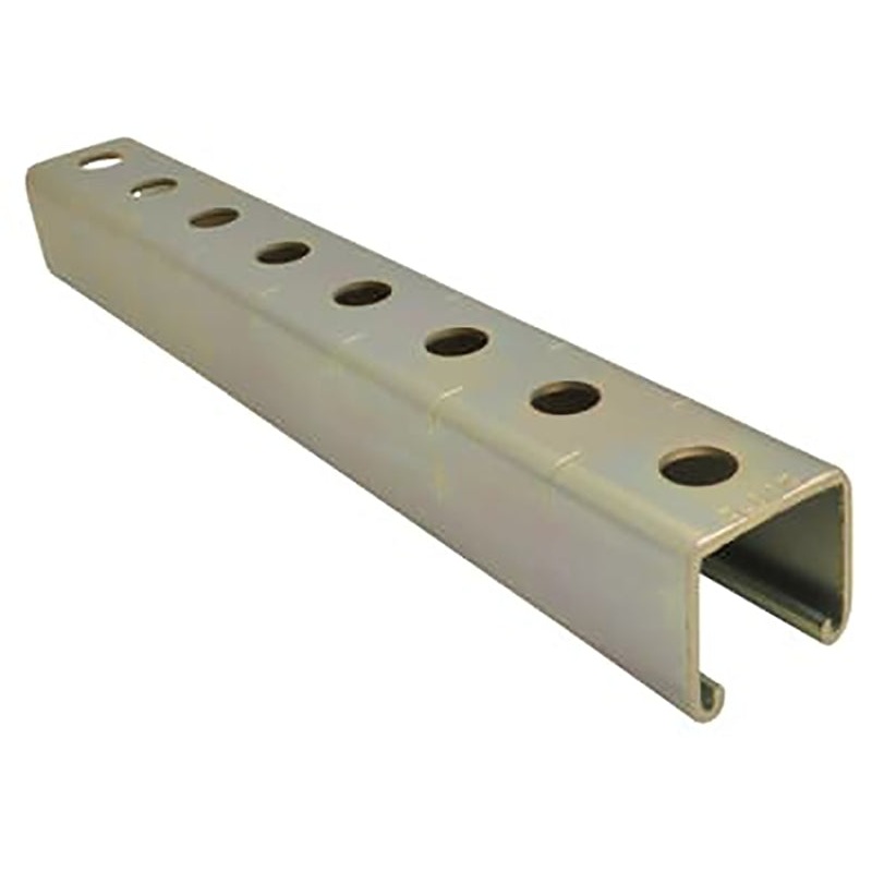 SuperStrut B1400 B1400P 10GR Punched Channel, Steel, Green, Urethane-Coated
