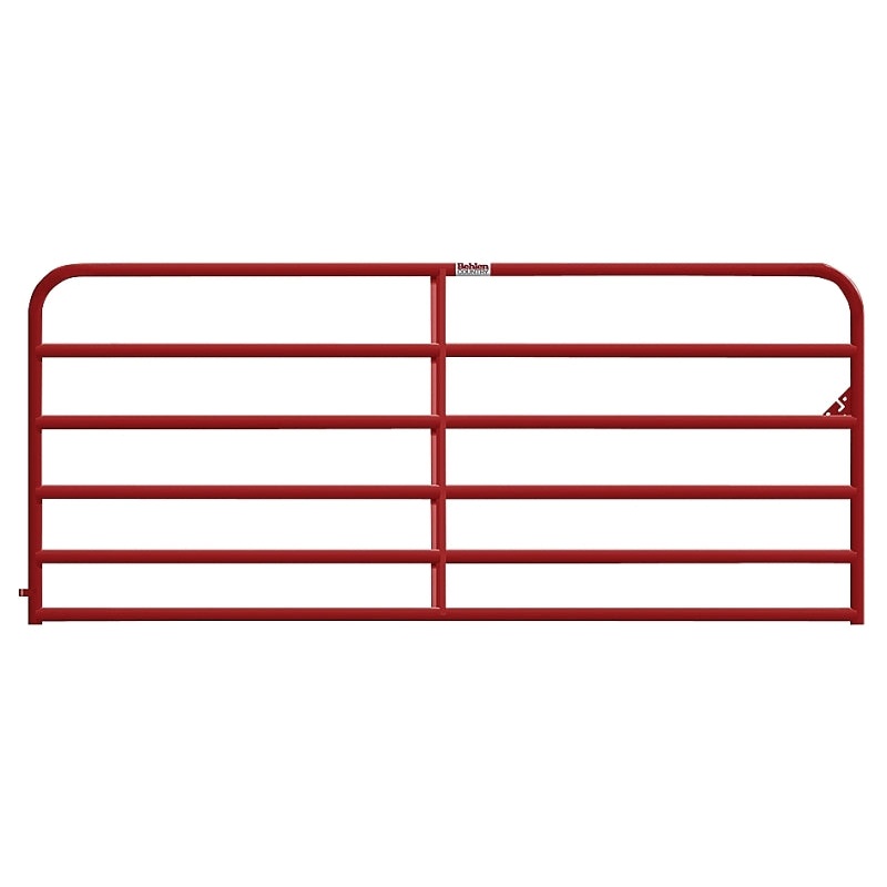 Behlen Country 40120121 Heavy-Duty Gate, 144 in W Gate, 50 in H Gate, 16 ga Frame Tube/Channel, Steel Frame, Red