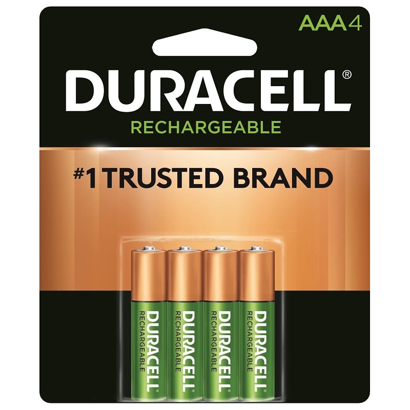 Duracell 66160 Battery, 1.2 V Battery, 700 mAh, AAA Battery, Nickel-Metal Hydride, Rechargeable