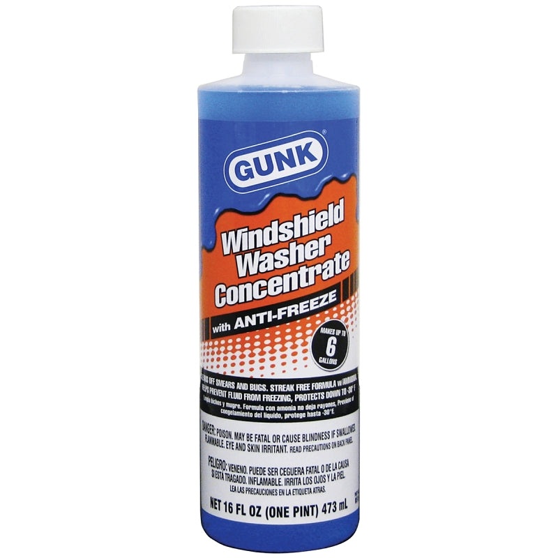 Gunk M516 Windshield Washer Fluid, 16 fl-oz, Bottle
